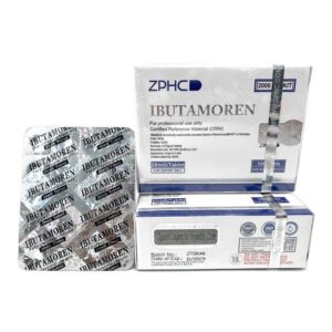 Blister showing 100 Ibutamoren ZPHC tablets, each 20 mg MK-677 dose
