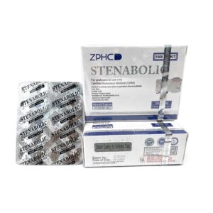 Blister showing 100 Stenabolic ZPHC tablets, each 10 mg SR9009 dose