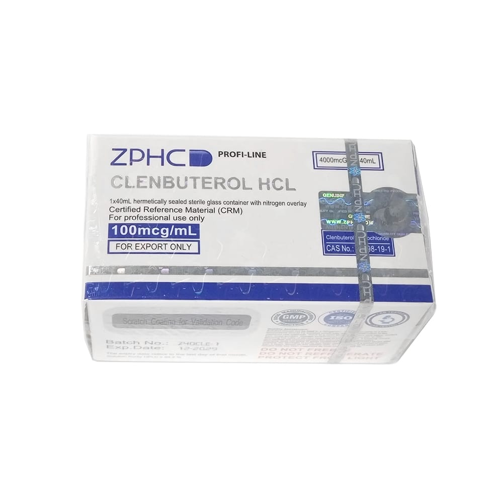 Clenbuterol HCl ZPHC 100 µg/ml — 10-ml multidose vial (1 000 µg total)